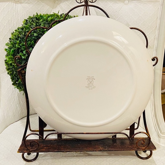 MR2-Large Mid Century Modern "Daphne" Floral Ironstone Platter - Picture 5 of 7